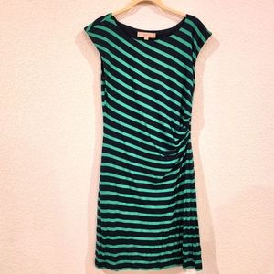 LOFT Small Striped Shift Dress w/ Side Cinch